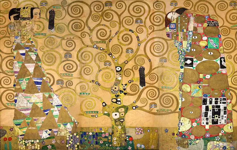Klimt, Gustav: Stoclet Frieze - koláž