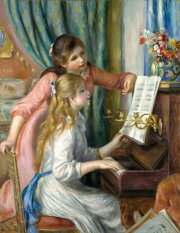 Renoir, Auguste: Two Young Girls at the Piano