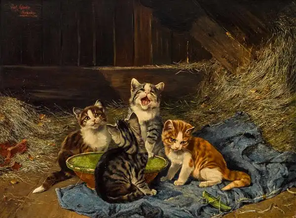 Adam, Julius: Kočky s miskou