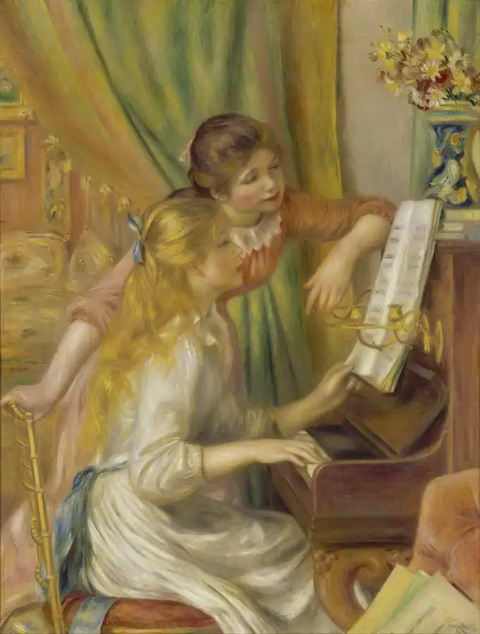 Renoir, Auguste: Dívky u klavíru