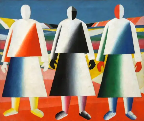 Malevich, Kazimir Severinovich: Ragazze in un campo