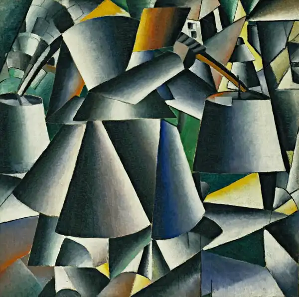 Malevich, Kazimir Severinovich: Donna con secchi