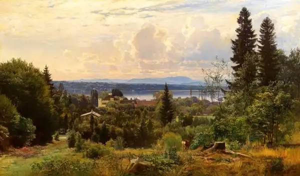 Andersen-Lundby, Anders: Letní den na jezeře Starnberg 