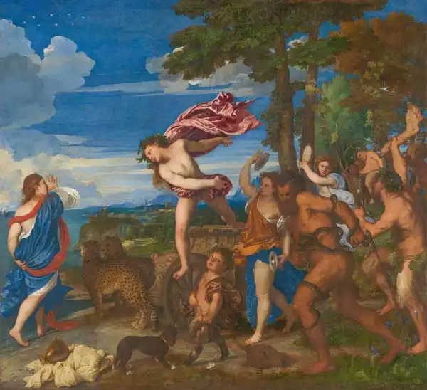 Tizian: Bacchus and Ariad...