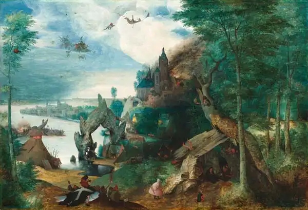 Brueghel, Pieter (st.): Pokušení sv. Antonína