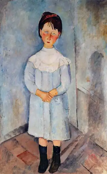 Modigliani, Amadeo: Dívka v modrém