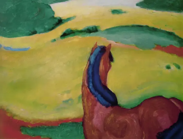 Marc, Franz: Horse in a landscape