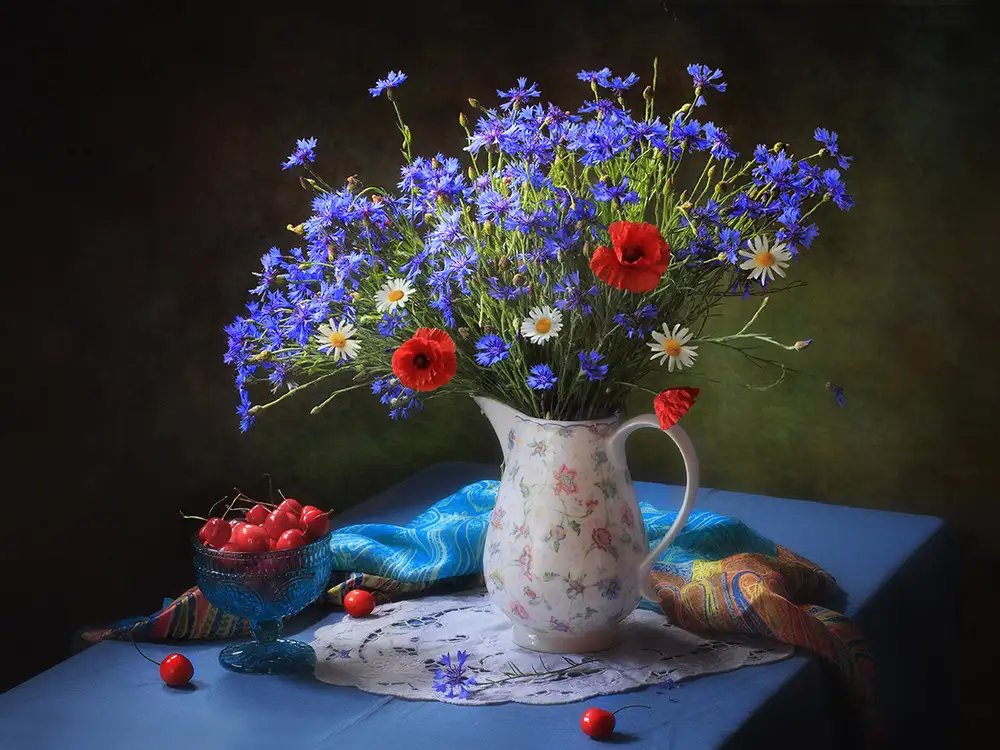 Skorokhod, Tatyana: Sommerstillleben mit Wildblumen