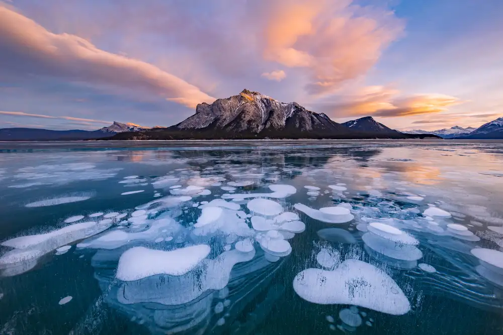 Xie, April: Abraham Lake Sunset
