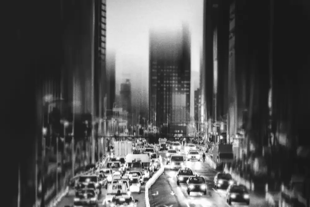 Tsuchida, Teruhiko: city, evening...