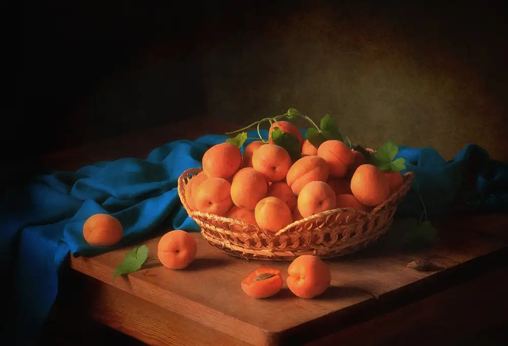 Skorokhod, Tatyana: Still life with apricots