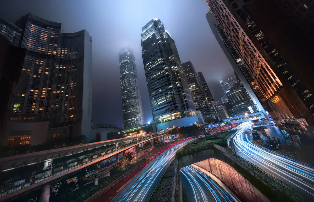 García, M. Jesús: Lumières de la ville de Hong Kong