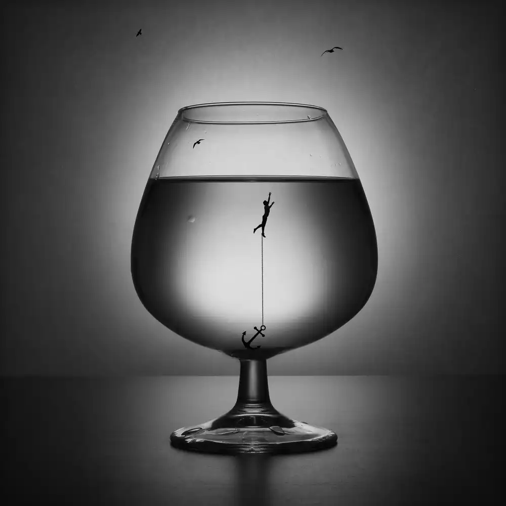 Glinka, Victoria: Alcoholism. The drowning