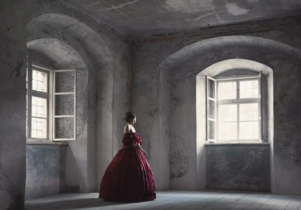 Russocka, Magdalena: vestido rojo