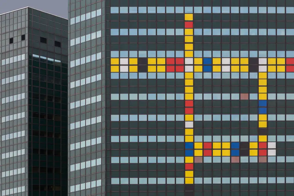 Luycx, Theo: Mondriaan sur le mur