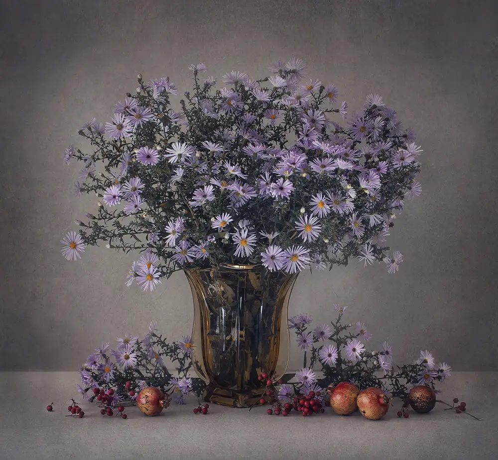 Dim, - Dimitar: Fiori autunnali e melograni