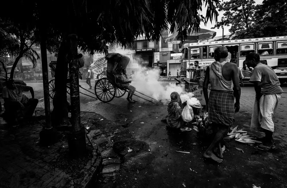 Garmendia, Inazio Joxe: Strade di Colcatta - India