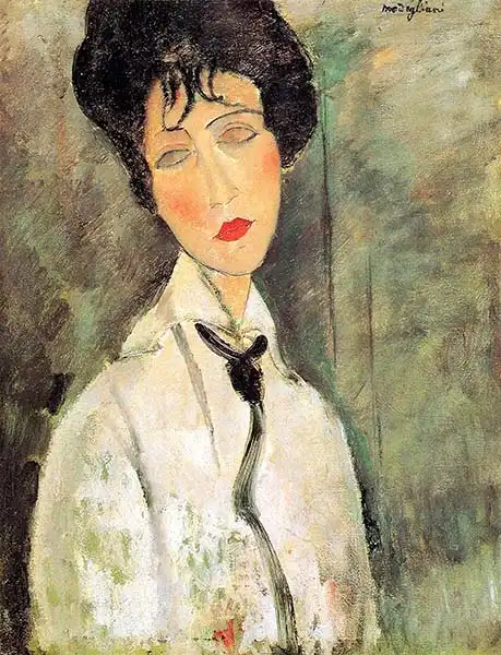 Modigliani, Amadeo: Žena s černou kravatou