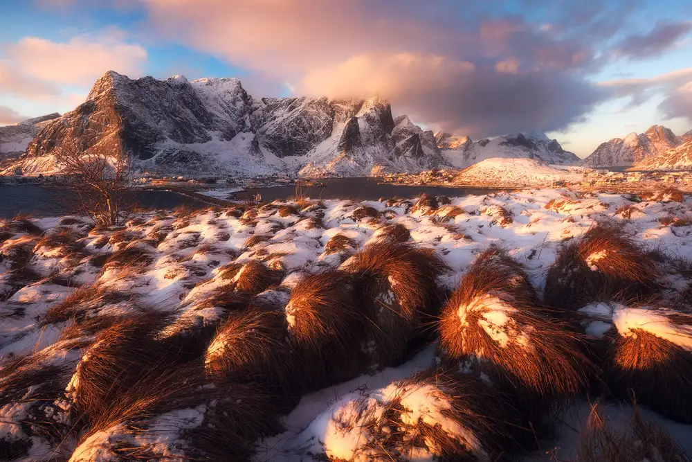 Gastager, Daniel: Ein goldener Wintermorgen in Nordnorwegen