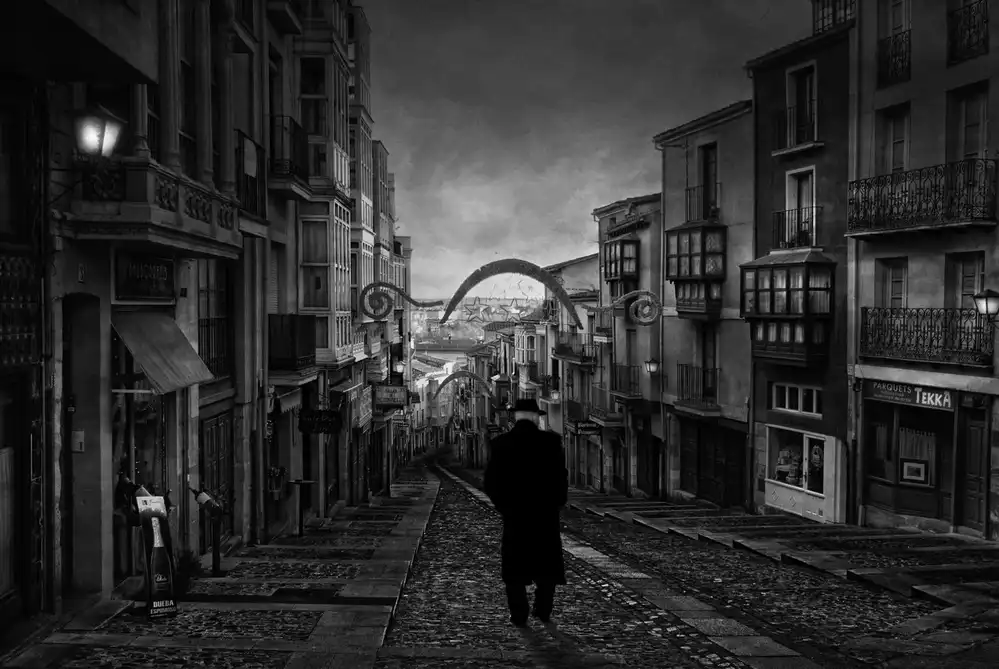 Lobato, C. Jose: Un homme en noir
