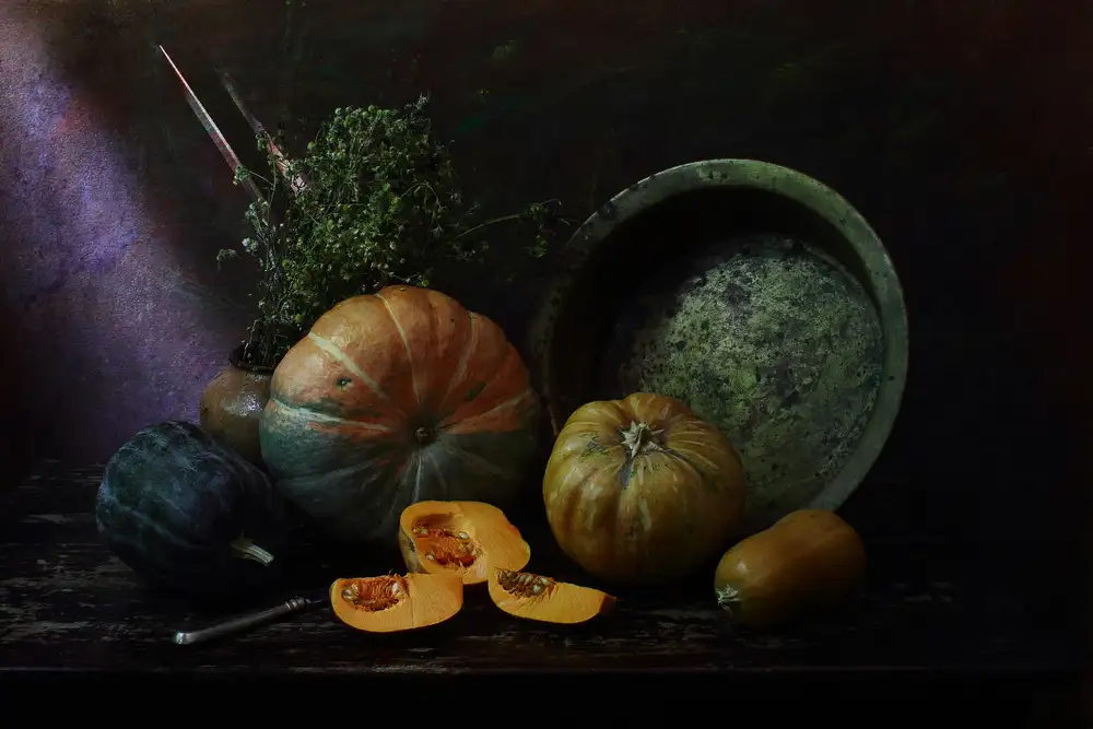UstinaGreen: Bodegón con Calabazas #5