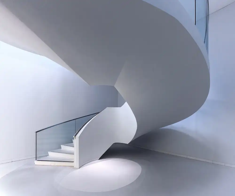 Luycx, Theo: La partie supérieure de l'escalier