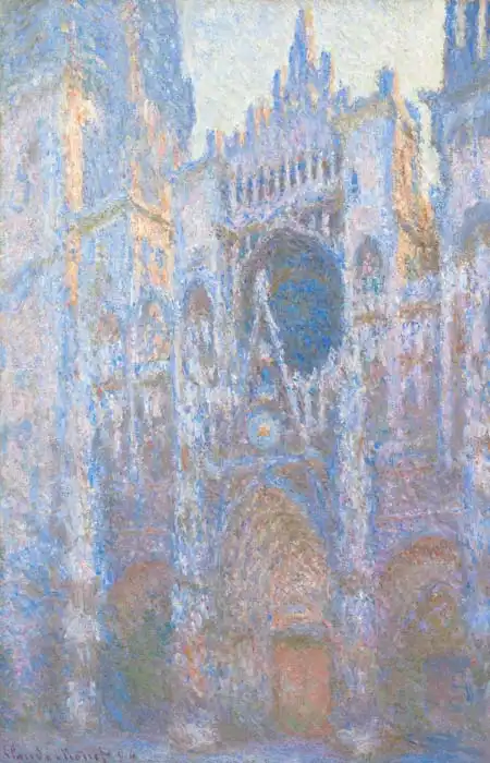 Monet, Claude: Katedrála v Ruenu - západní průčelí