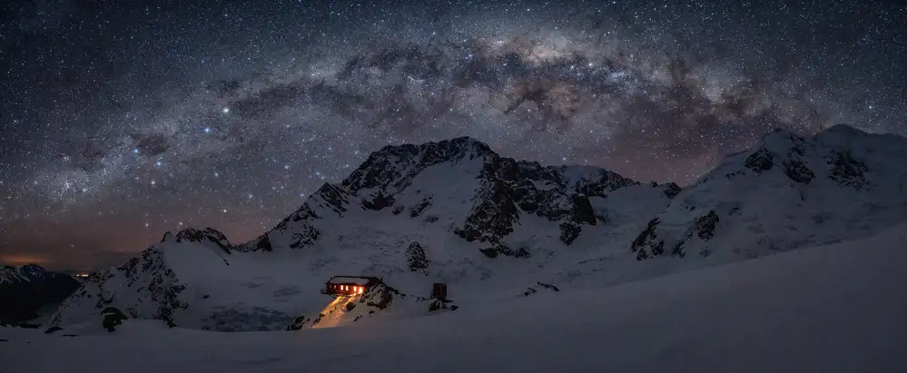 Xie, April: Plateau Hut Under Milky Way