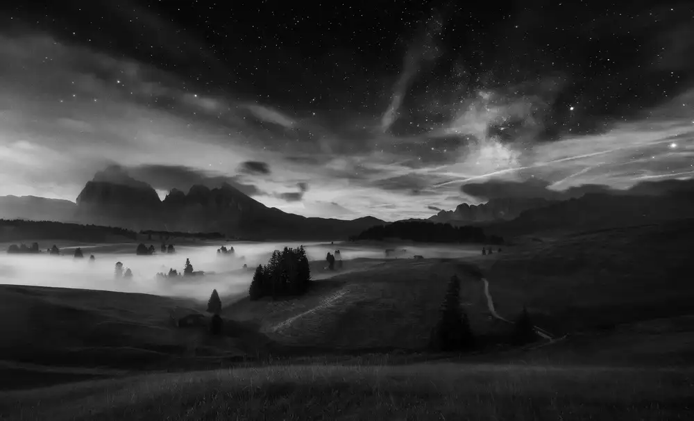Krivec, Ales: Alpe di Siusi v noci