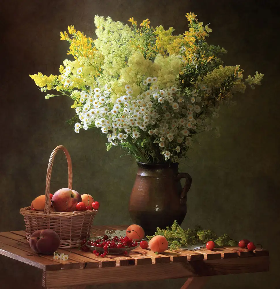 Skorokhod, Tatyana: Summer still life with meadow flowers