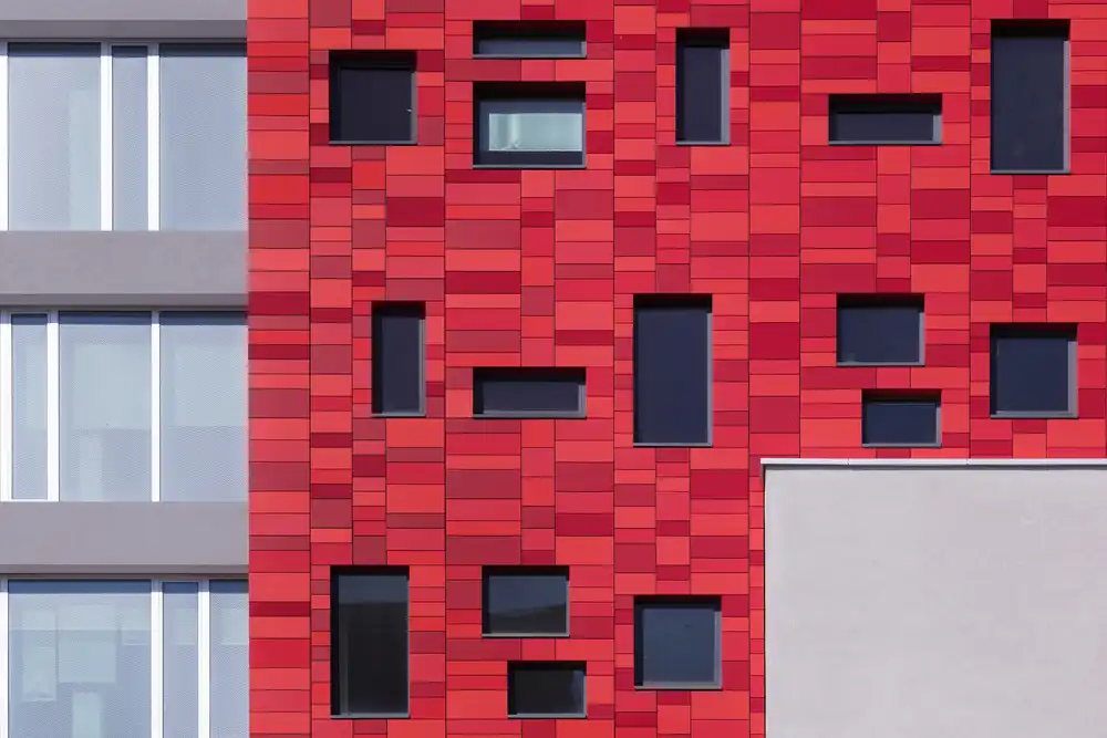 Luycx, Theo: Façade de l'école