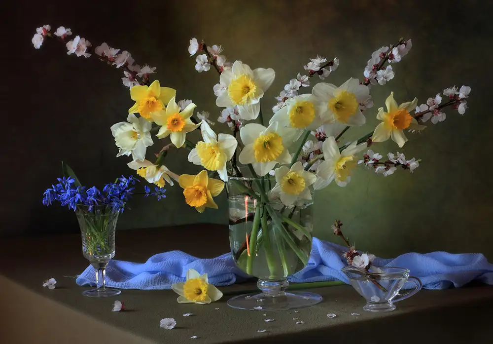 Skorokhod, Tatyana: Stillleben mit Frühlingsblumen