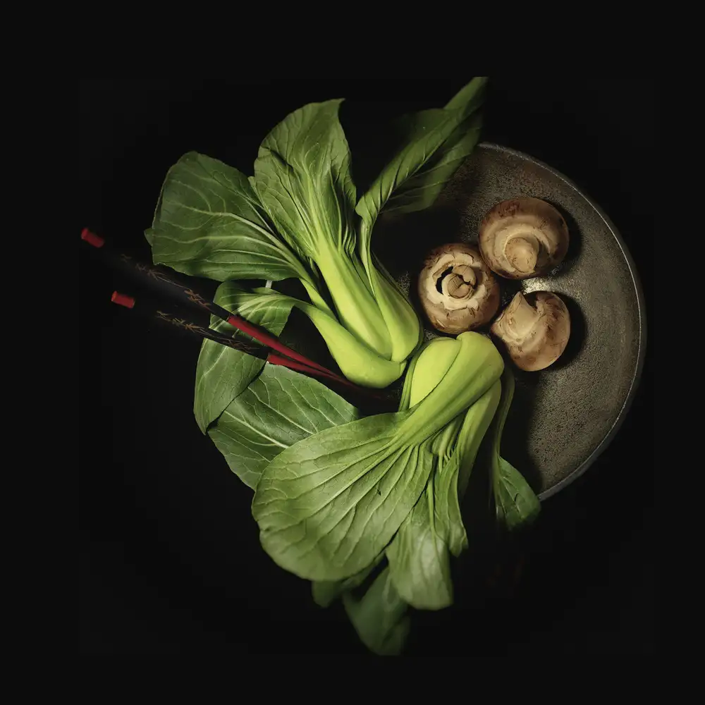 Velzen, van Monique: Nature morte bébé bok choy