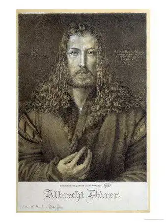 Dürer, Albrecht: Autoportrét v kožichu