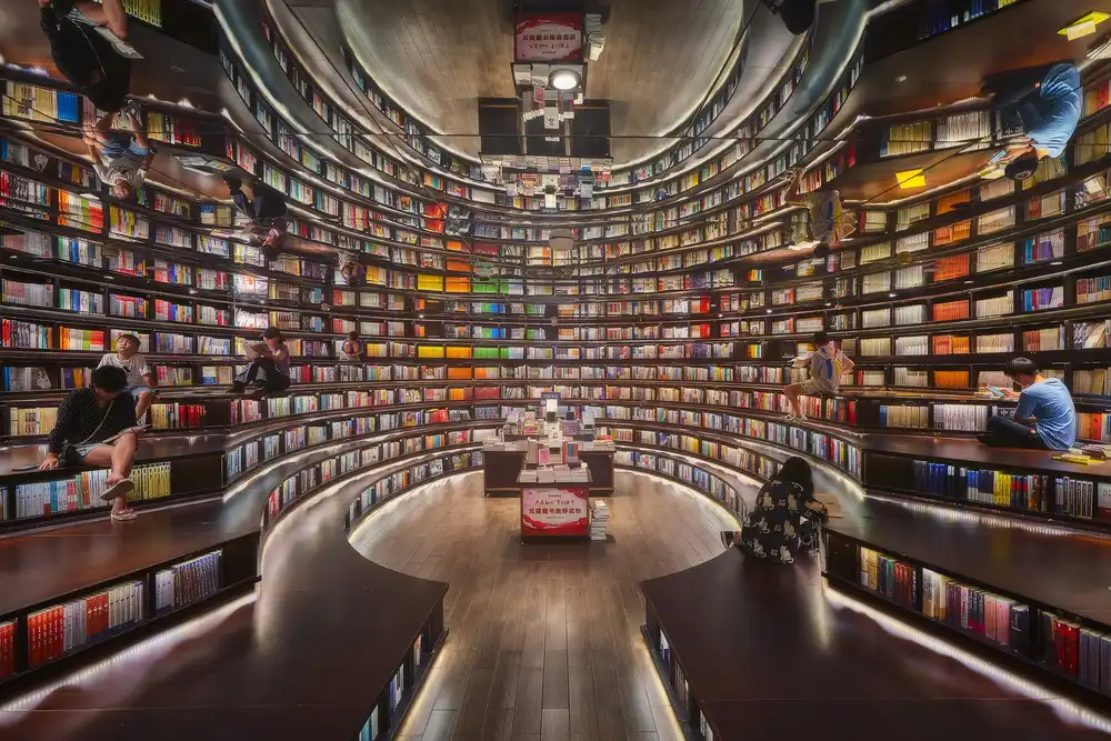 la, De Javier: Gespiegelte Bibliothek