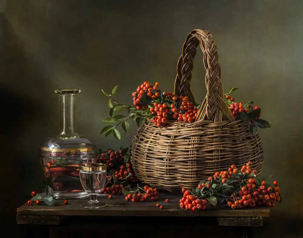 Aleksandrovna, Olga: Zátiší s pyracantha