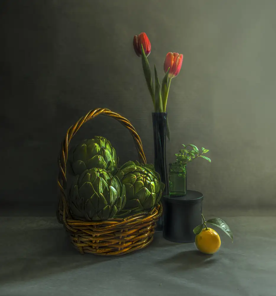 Tseng, Judy: Artichoke still life