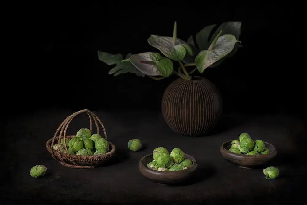 Jacobs, Lydia: Nature morte aux choux de Bruxelles