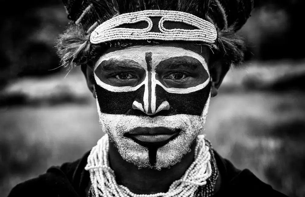 Garmendia, Inazio Joxe: Listo para el festival Mt.Hagen sing sing - Papua Nueva Guinea