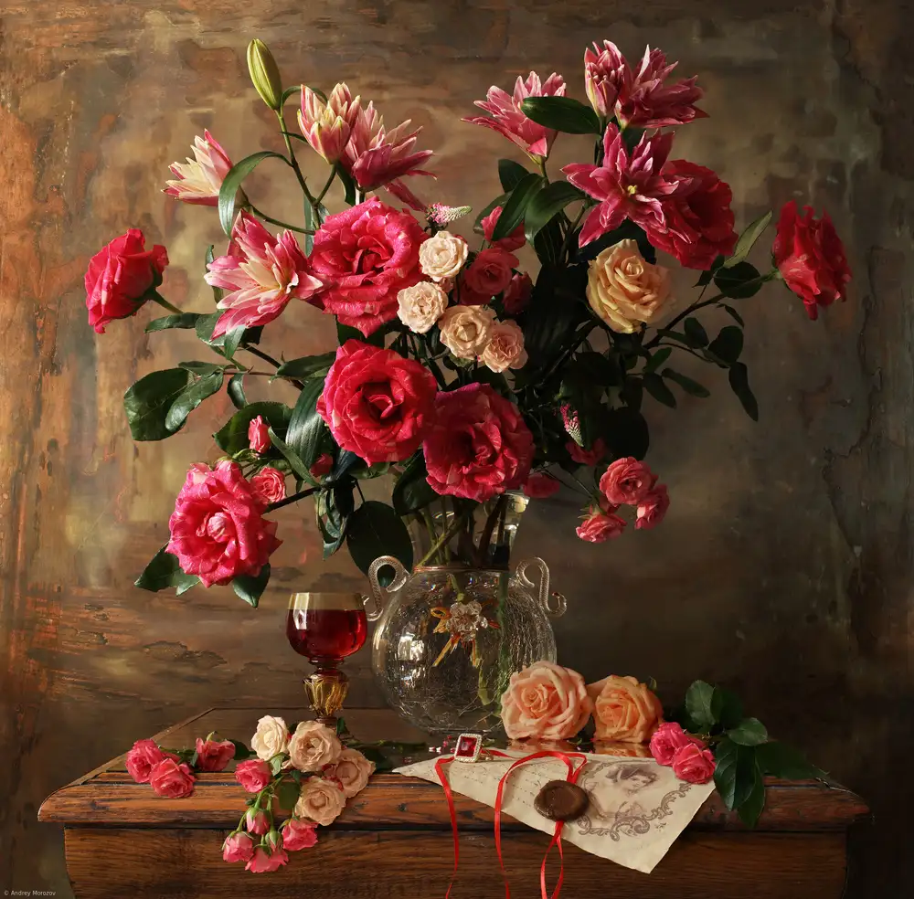 Morozov, Andrey: Still life with roses