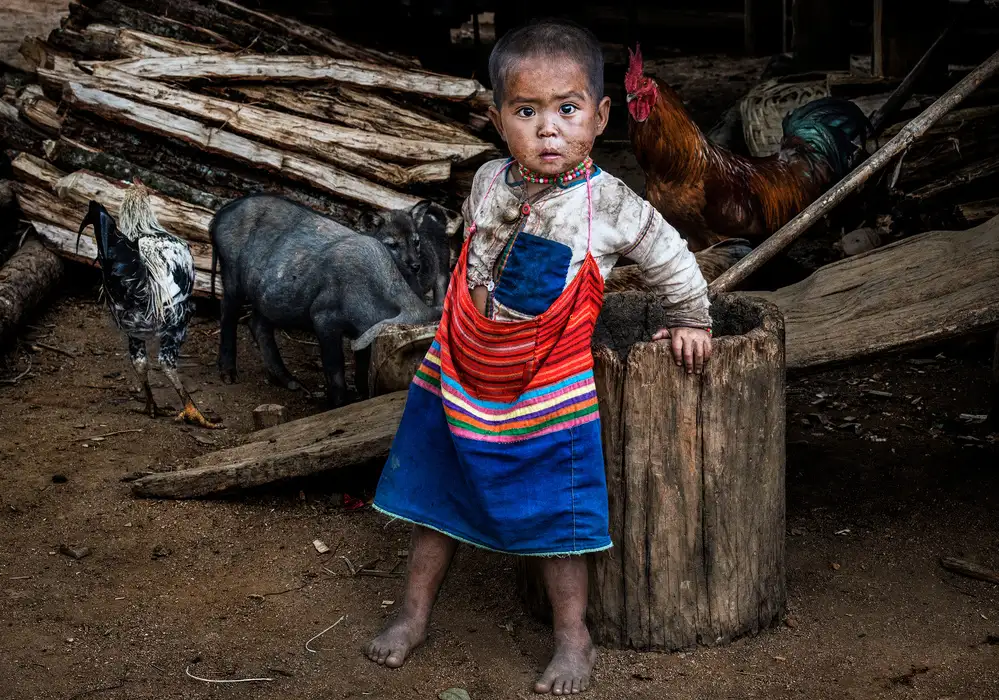 Garmendia, Inazio Joxe: Bambino della tribù Ann-Myanmar