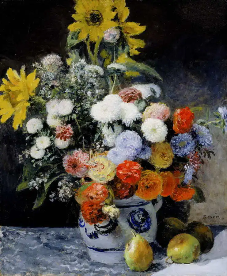 Renoir, Auguste: Květiny ve váze