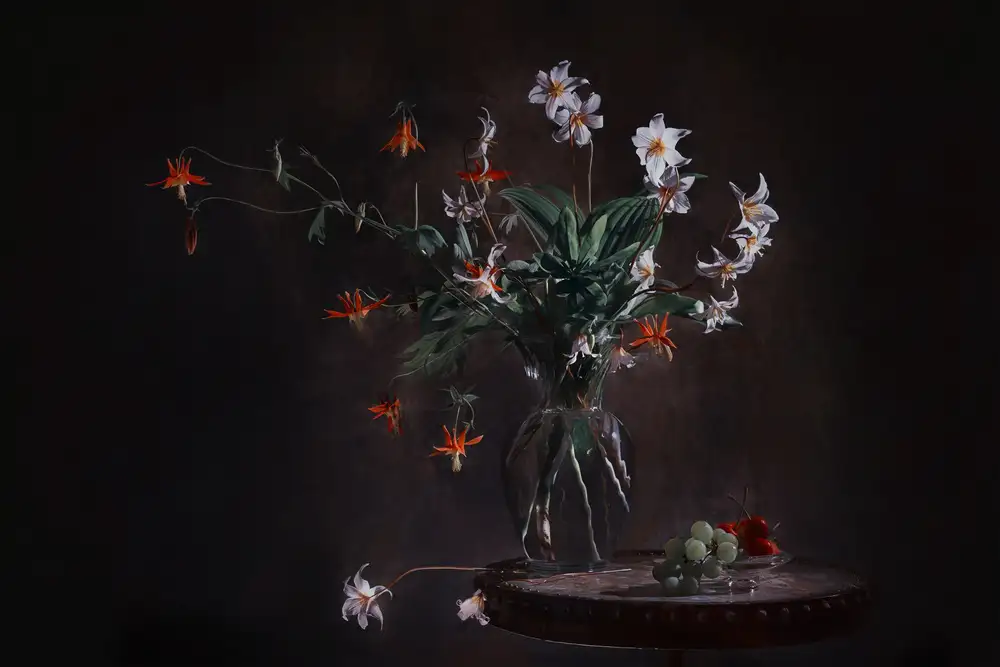 Jacobs, Lydia: Fleurs de litière orange et blanches