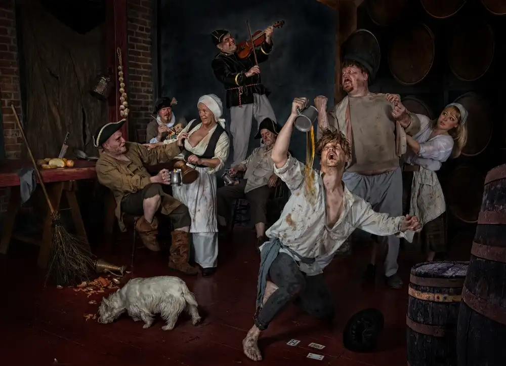 Galon, Derek: Adriaen Brouwer peint ses scènes de taverne (hommage à Brouwer - artiste)