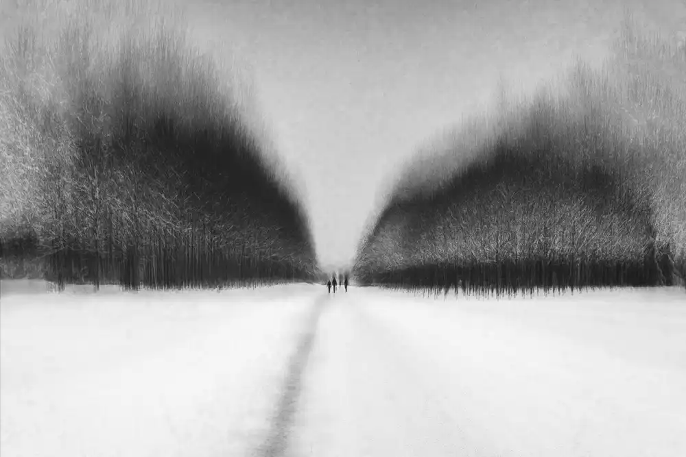 Schleicher-Schwarz, Roswitha: passeggiata sulla neve
