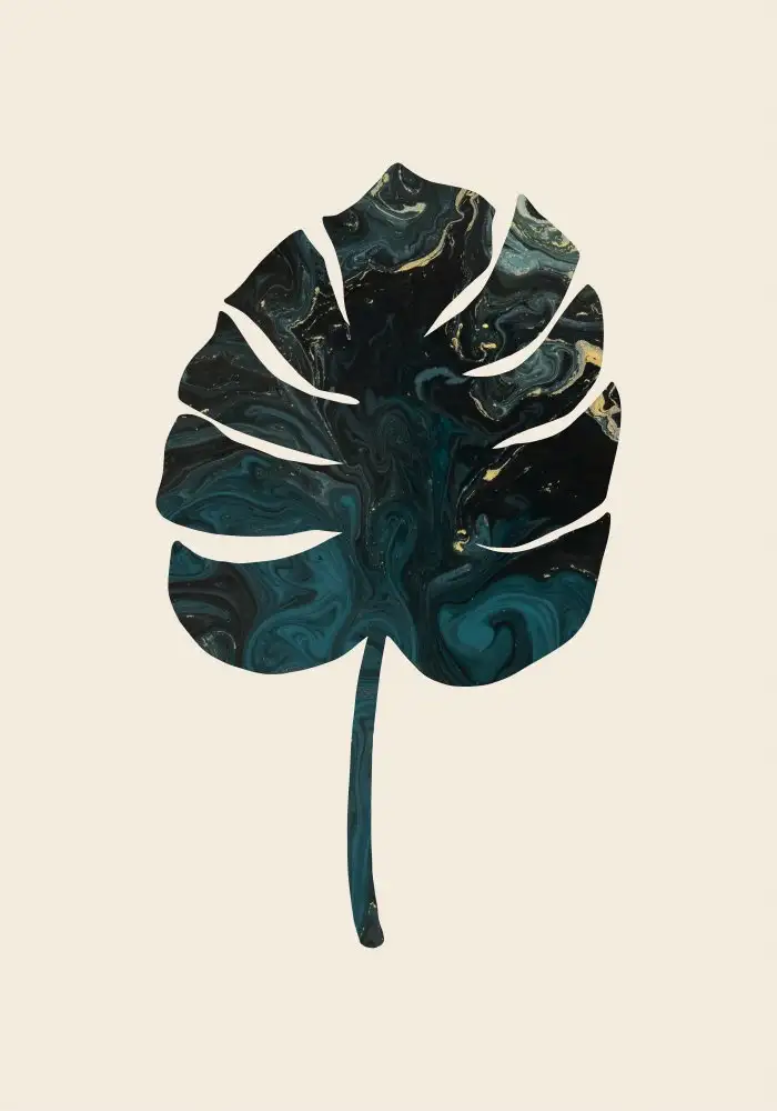 Studio, Pictufy: Monstera Marble Green
