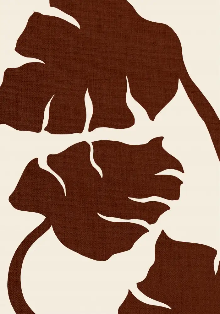 Studio, Pictufy: Monstera Canvas Brown