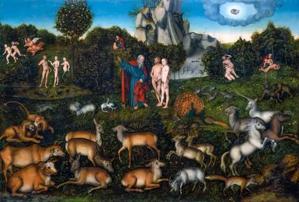 Cranach, Lucas: Rajská zahrada