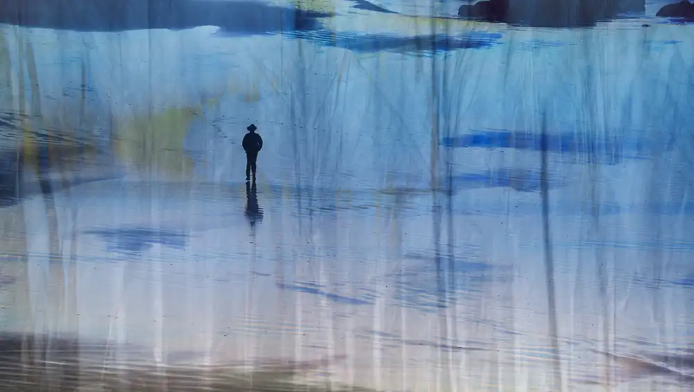 Dou, Shenshen: caminar en azul