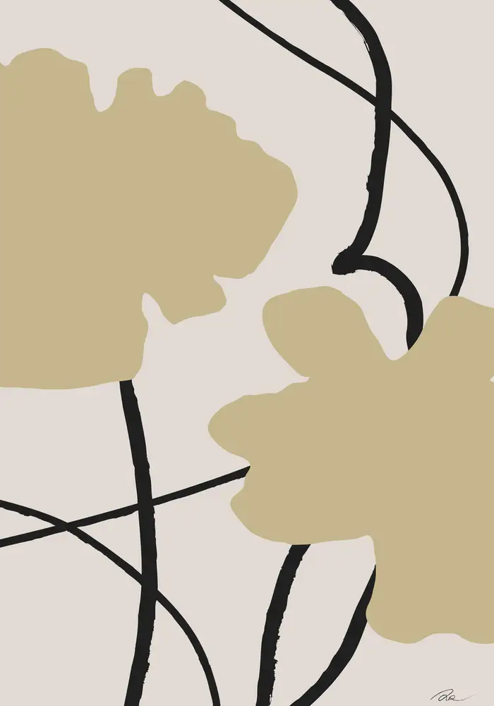 Studio, Pictufy: Beige Blumen 02